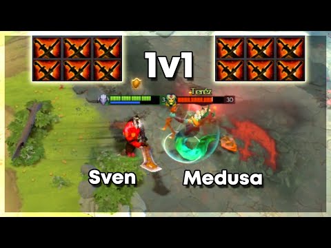 Sven vs Medusa - Dota 2 1v1 Level 30