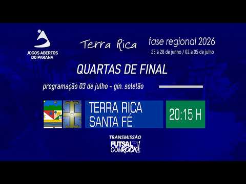 TERRA RICA X SANTA FÉ - JAPS REGIONAL QUARTAS DE FINAL - MASCULINO