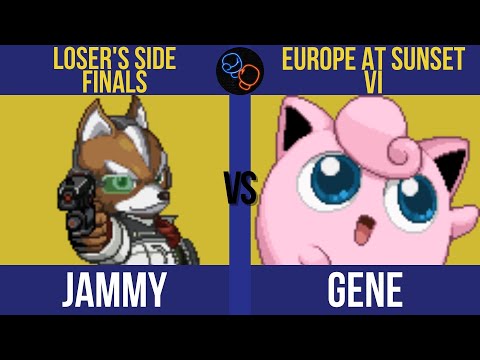 EU At Sunset VI Loser's Finals: Jammy (Fox) vs. Gene (Puff) - SSF2 Tournament