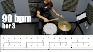 Cool Hi-Hat Groove Pattern 3-16 Part 2