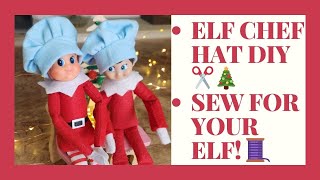 How to Make a Chef Hat for Your Elf (Free Template & Hand Sewing Guide)
