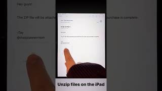 How to unzip files from the iPad