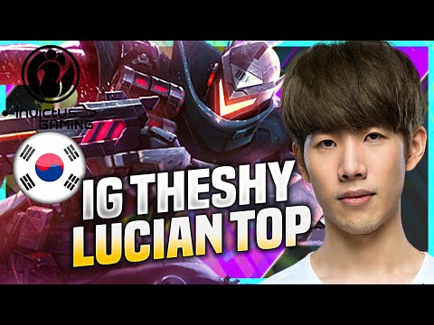 THESHY CHILLING WITH LUCIAN! - IG TheShy Plays Lucian Top vs Camille! | KR SoloQ Patch 10.22