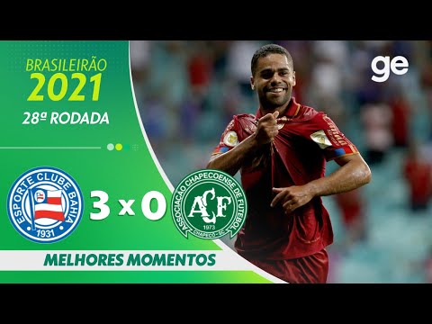 Gols e lances de Bahia x Chapecoense