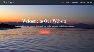 Simple HTML Website with video Background | Video Background with CSS | Tutorial for Beginners
