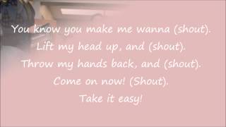 GLEE - Shout (lyrics)
