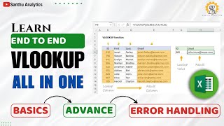 Master VLOOKUP End to End with a real Example in Tamil - Beginner to Expert in One Video!