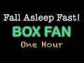 Box Fan Noise for Sleep | 1 Hour with Black Screen