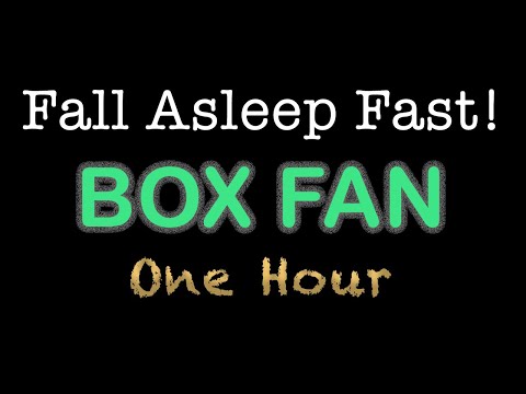 Box Fan Noise for Sleep | 1 Hour with Black Screen
