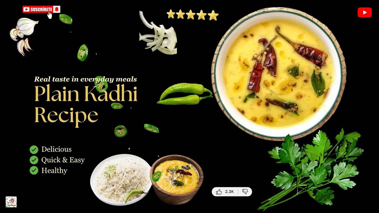 Perfect Besan Ki Plain Kadhi Recipe। बिना पकोड़े की झटपट कढ़ी । Easy Kadhi For Rice & Roti