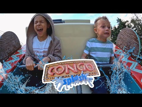 CONGO SPLASH🎢💦 Prøver vandrutsjebanen i Knuthenborg Safaripark | Onride Mounted POV