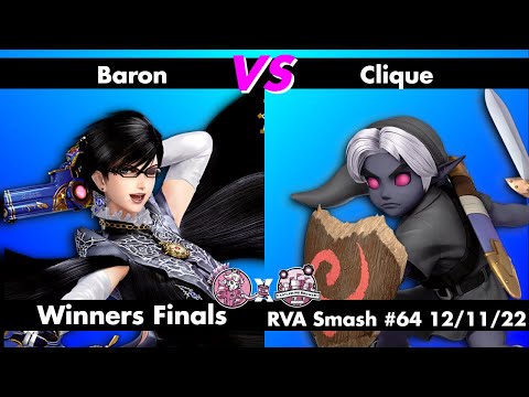 RVA Smash #64: Baron (Bayonetta) vs Clique (Young Link) - WINNERS FINALS - Super Smash Ultimate SSBU
