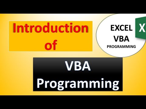 Introduction of VBA Programming in Excel in Urdu | VBA Excel 01/16