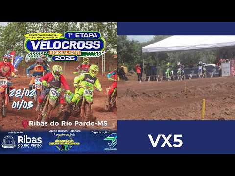 VX5 em Ribas do Rio Pardo pelo Sul-mato-grossense de Velocross 2026