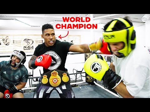 Fighting a Pro Boxer ft. Ryad Merhy