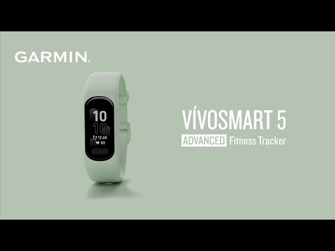 Garmin Vivosmart 5 010-02645-22 Smartwatch Small/Medium Fitness Digital Dial Mint Silicone Strap-1