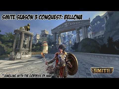 SMITE: Season 3 Conquest w/ Bellona "Jungling With the Goddess of War"