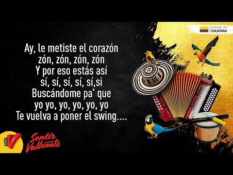 Te Empeliculaste, Peter Manjarrés & Sergio Luis Rodríguez, Video Letra - Sentir Vallenato