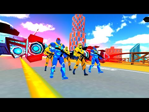 LION ROBOT CAR GAME 2023  || FLYING BAT ROBOT GAME AND ELEPHANT ROBOT || Android Gameplay