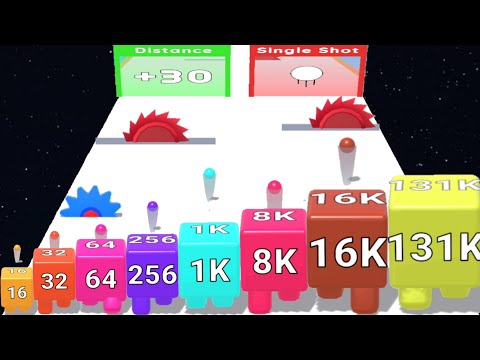 2048 JELLY SHOOTER - NumberBlocks Runner (Max Level) ASMR Gameplay