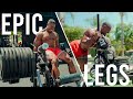 FIRST LEG DAY IN THE NEW HOME GYM | IT WAS EPIC!