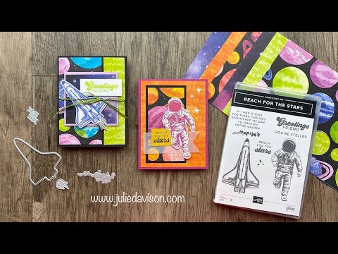 2 Stampin' Up! Stargazing | Reach for the Stars Cards | 7/27 Thursday Night Stamp Therapy