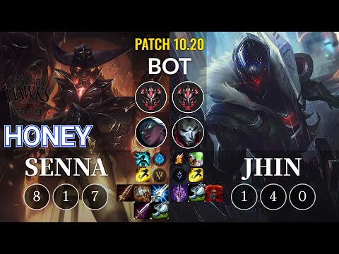 SHG Honey Senna vs Jhin Bot - KR Patch 10.20