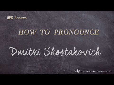 How to Pronounce Dmitri Shostakovich (Real Life Examples!)