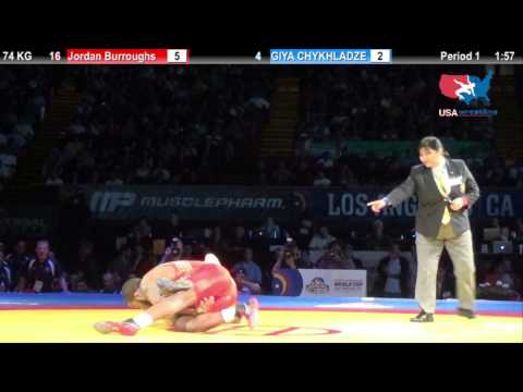 3RD PLACE: 74 KG Jordan Burroughs (USA) vs. Giya Chykhladze (Ukraine)
