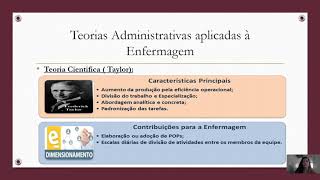 Gestão em Enfermagem- Teorias de Enfermagem