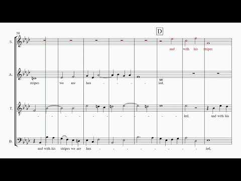 Handel's Messiah Part 25  - And with His stripes  - Soprano practice part