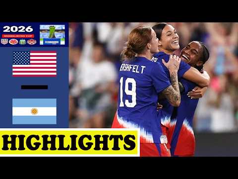 USA vs Argentina Highlights | SheBelieves Cup 2026