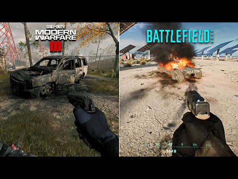 Modern Warfare III vs Battlefield 2042 - Physics and Details Comparison