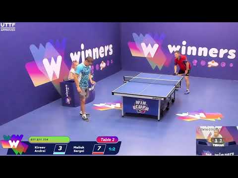 WINners CUP table 2  07.09 Kireev Andrei - Maliuk Sergei  19:00
