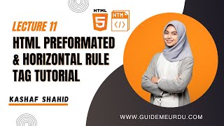 HTML Preformated & Horizontal Rule Tag Tutorial In Hindi Urdu