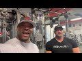 Quick interview with Arash Rahbar and Don Saladino while they train at Bev Francis power house Gym