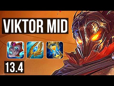 VIKTOR vs AHRI (MID) | 5/0/8, 69% winrate | KR Challenger | 13.4