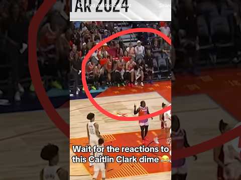 ALL STARS AMAZED AT Caitlin Clark’s Pass 🔥 #caitlinclark #basketball #shorts