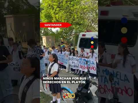 Niños marchan por sus derechos en El Playón | Oro Noticias