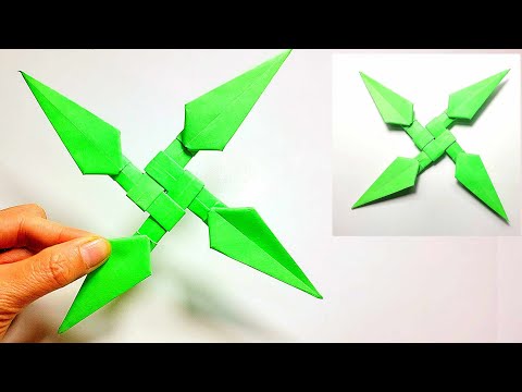 Paper Crafts | How To Make a Paper Kunai Shuriken | Ninja Star