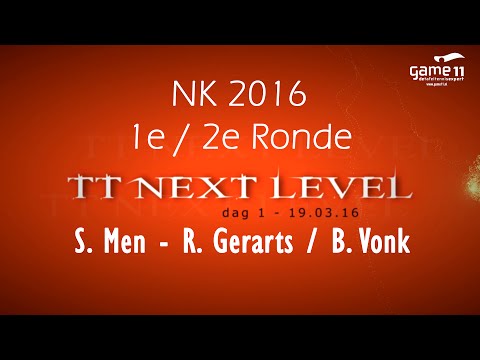 NK 2016 1e / 2e Ronde: Shuohan Men - Rachel Gerarts / Brenda Vonk