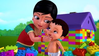குட்டிக் கைகளால் கட்டிய அழகு வீடு | Tamil Rhymes for Children | Infobells