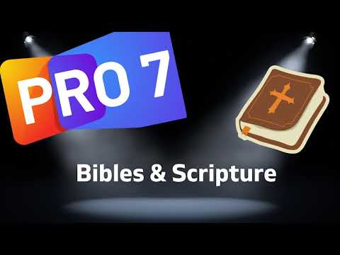 Propresenter 7 Tutorial - Bibles & Scripture