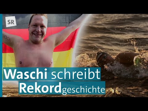 Weltrekord, Schwimmen: Extremschwimmer Andreas Waschburger bricht Ocean’s Seven Rekord