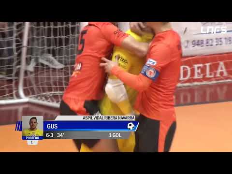 Gol Gus (6-3) Aspil Vidal Ribera Navarra - Viña Albali Valdepeñas. J13, 1Div. LNFS