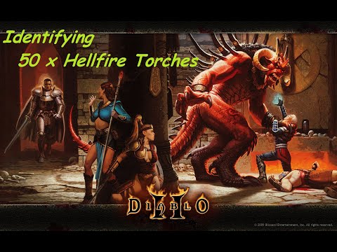 Diablo 2 - Identifying x 50 Unid Hellfire Torches