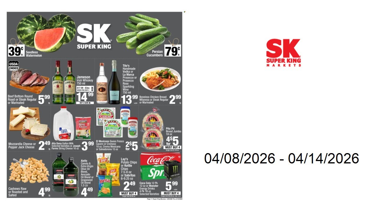 Super King Markets Weekly Ad - 04/08/2026 - 04/14/2026