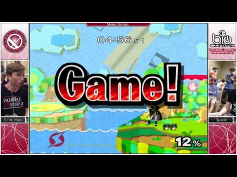 BIO TMG Melee Singles LR5 - Slim Jesus (Marth) vs. Spade (Samus, Link)