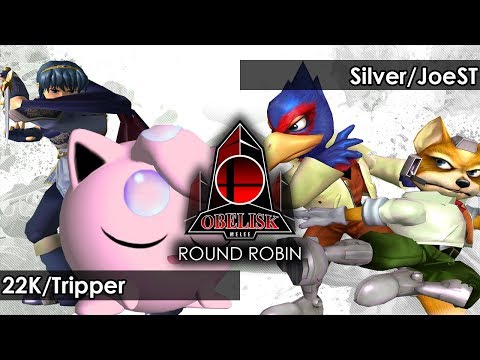 Melee: 22K/Tripper V Silver/JoeST  - Obelisk 77 Tournament SSBM