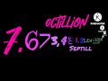 Numbers 0 To 1 Decillion With Sound V2